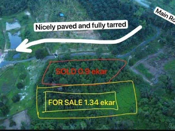 Tanah Pertanian Dioh Kuala Pilah Negeri Sembilan 1.34 Ekar Freehold Lokasi Strategik