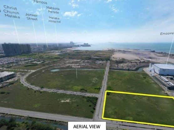Tanah Komersial Kota Laksamana Melaka 5 Ekar Freehold Pemandangan Laut