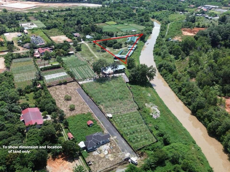 Tanah Pertanian 1 Ekar Pulau Meranti Puchong Selangor 48782 Sqft Tepi Sungai